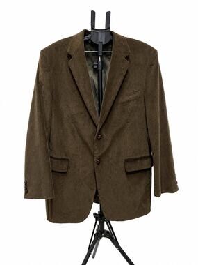 Statement Men’s 42R Brown Corduroy Sport Coat Blazer 2 Button Notch Lapel